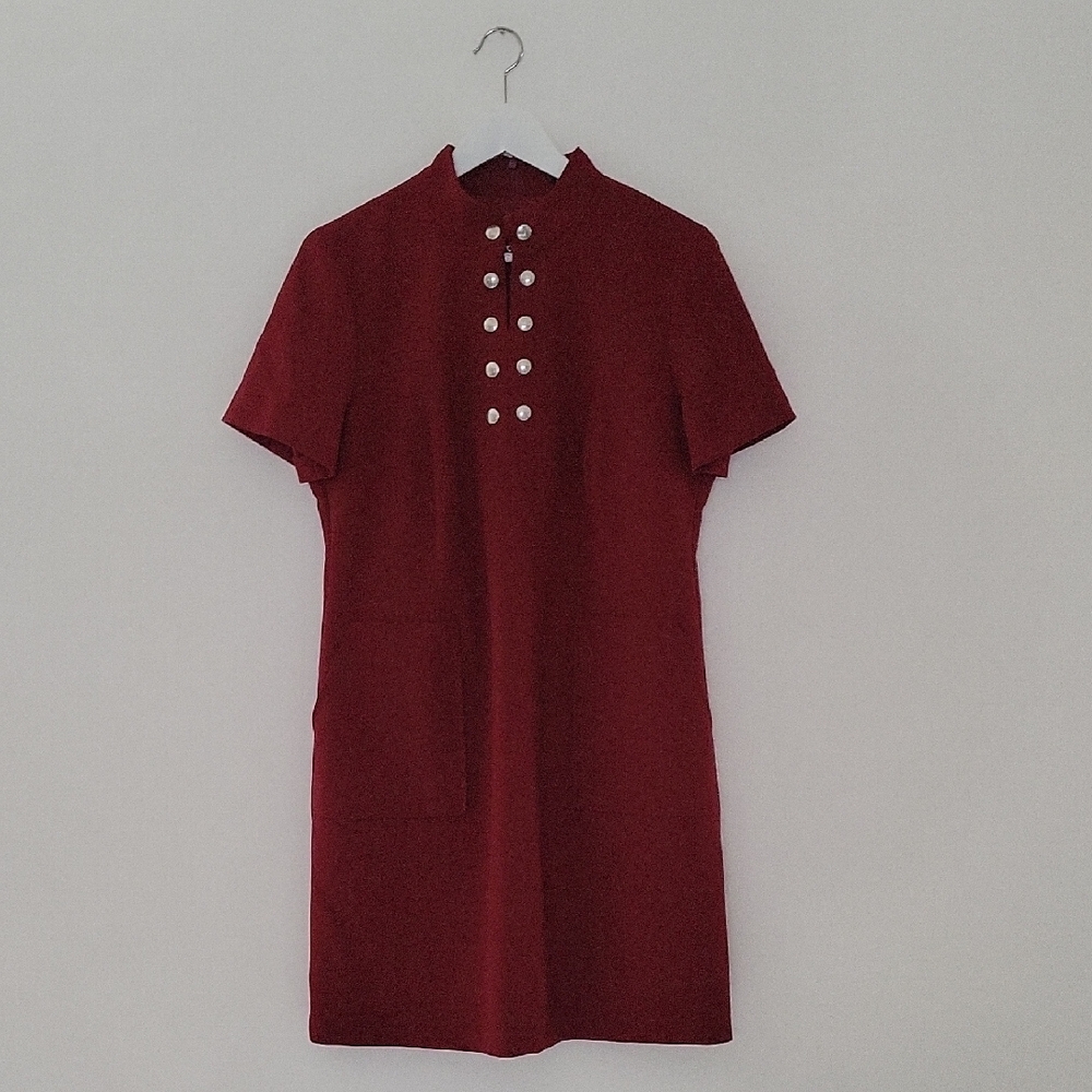 Caroll | Burgundy Dress | Size 44